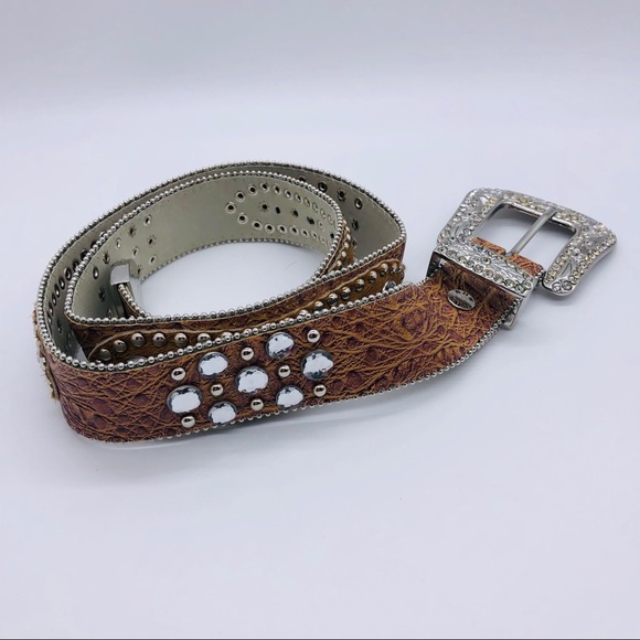 BHW CW - GORGEOUS BROWN LEATHER BELT SZ LARGE main image 5